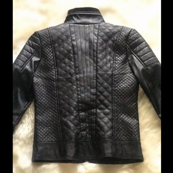 Guess Faux-Leather Quilted Moto Jacket - Picture 2 of 5